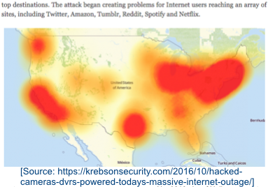 Mirai attack implications from Oct 2016 denial of service attack