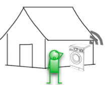 Connecting a washing machine to the home network