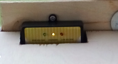Charge indicator despite the light rain