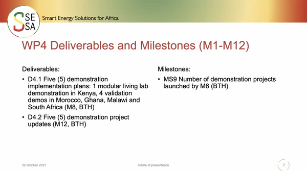 WP4-Deliverable and Milestones
