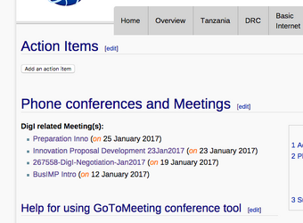 DigI Meetings page
