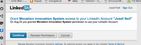 Linkedin Login success